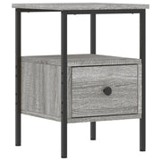 Comodino | Armadio da Notte | Mobiletto da notte Grigio Sonoma 34x36x50 cm in Legno Multistrato