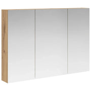 Mobiletto per specchio da Bagno | Armadio da bagno con porta Rovere Artigianale