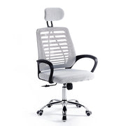 RMF Sedia Ufficio Ergonomica Professionale Reclinabile, Sedia Scrivania in Rete con Seduta Comoda e Rilassante - Poltrona Relax Ufficio con Ruote Girevoli Altezza Regolabile  BIANCA