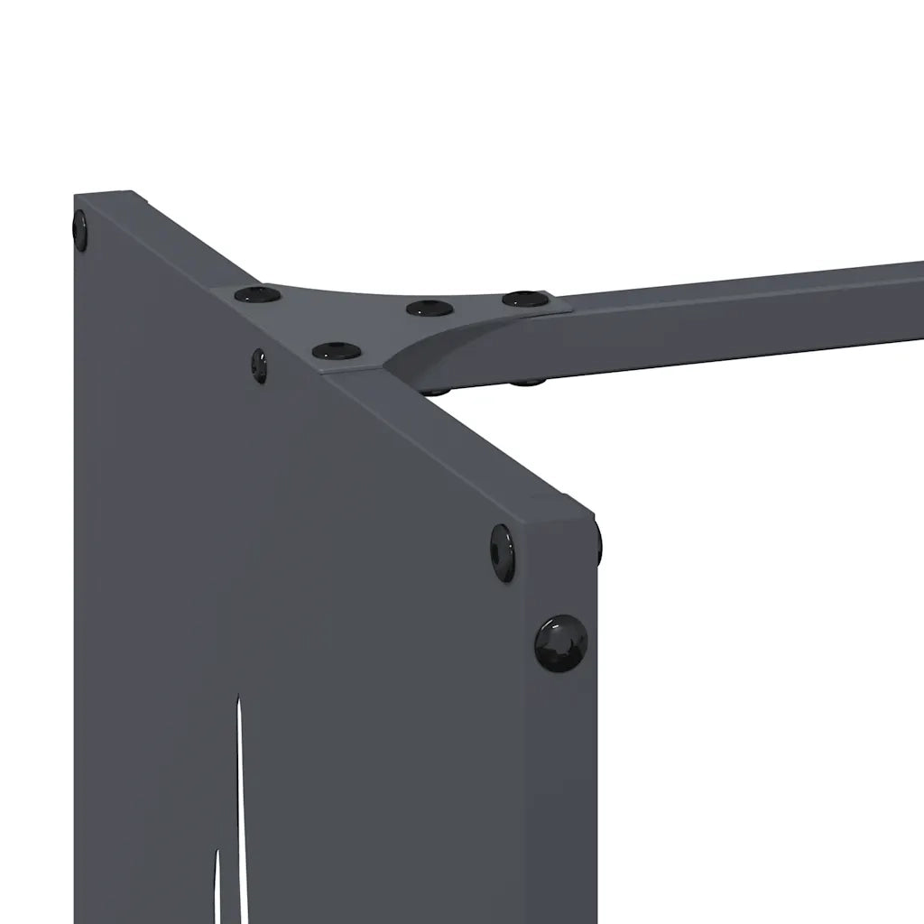 Rastrelliera per Legna da Ardere Antracite 40x30x80 cm CFW4114891