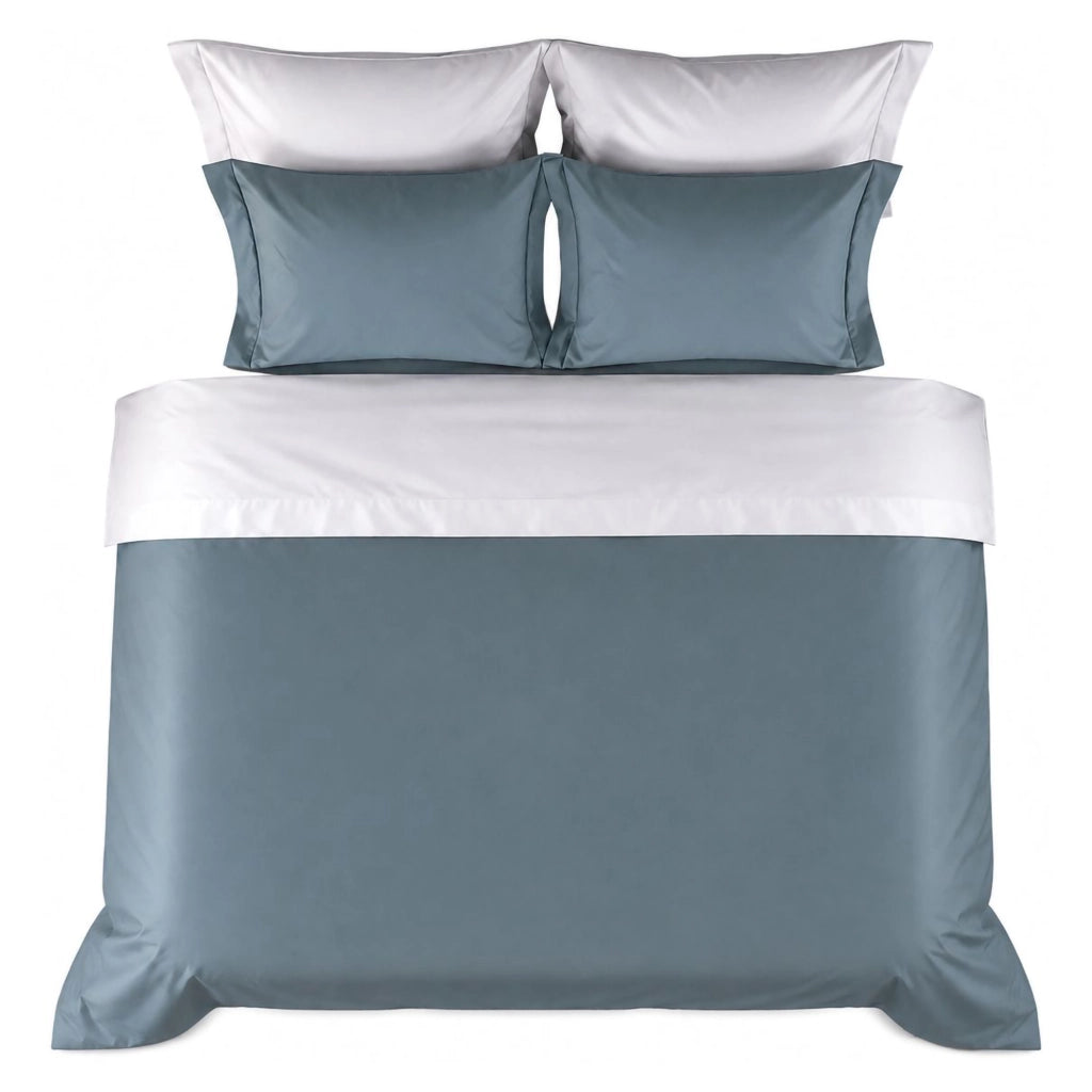 Ropasato, Copripiumino Matrimoniale Federa Inclusa, 260x200 cm blu Tiffany