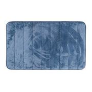 Tappeto bagno 100% poliestere 50x90 turchese cobalto antiscivolo  Memo