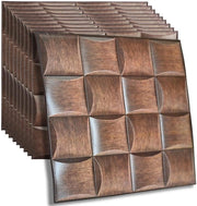 Pannelli 3D per parete, schiuma PE autoadesivo, acqua resistente, pannelli 3D in legno per parete, decorazione per camera da letto, parete di fondo per salotto (30 * 30cm * 10 pezzi) (legno)