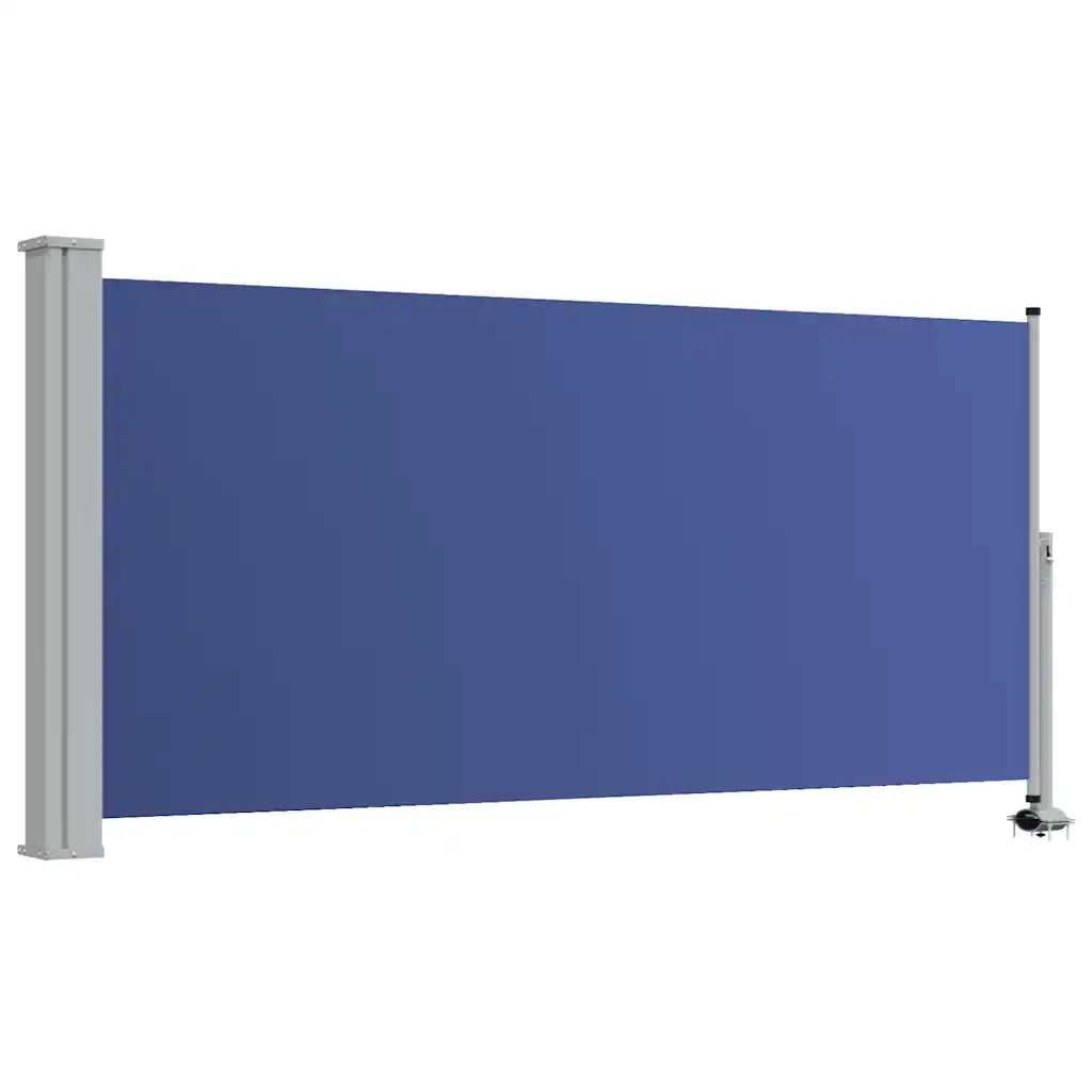 Tenda Laterale Retrattile per Patio 120x300 cm Blu