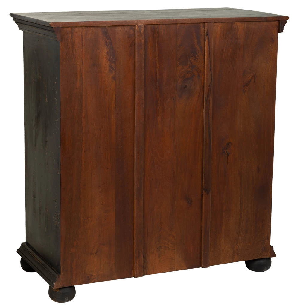 Aparador de madera negro 90x40x90 cm