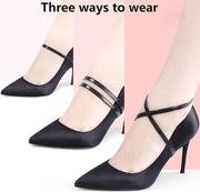 Accessori per donna con cinture in pelle per sandali con tacchi alti - 3 paia di cinture con tacchi alti rimovibili per sandali - decorazioni DIY