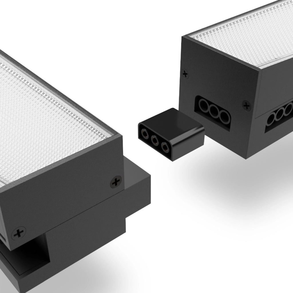 Lampada LED lineare 120 cm 50W 5000lm 5000K nera Videx