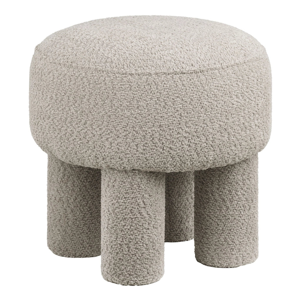 Pouf Perth, Grigio, Poliestere, 43x43x43 cm