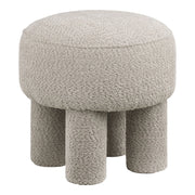 Pouf Perth, Grigio, Poliestere, 43x43x43 cm