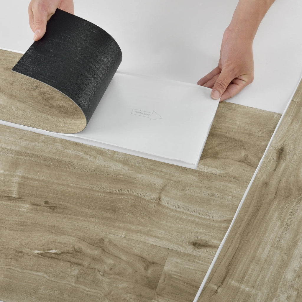 Pavimento in vinile PVC autoadesivo Valona ​​28 pezzi 3,92 m² rovere siberiano naturale 03_0007224