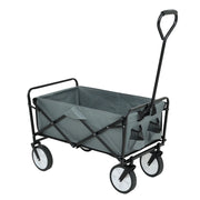 Carrello da Spiaggia Pieghevole TYRS con Ruote in Plastica, Portata Massima 120 kg, Colore Grigio