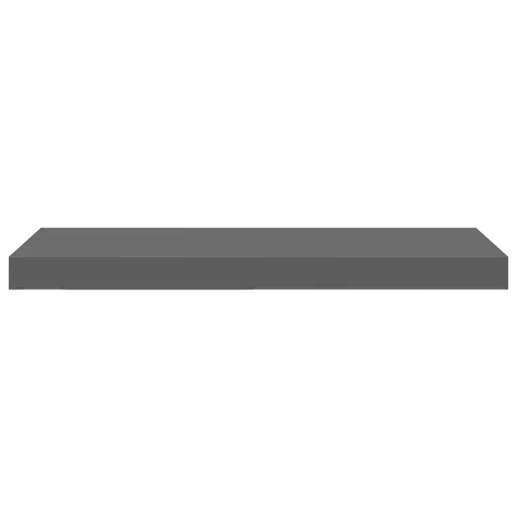 Scaffale a Parete Grigio Lucido 60x23,5x3,8 cm in MDF 323790