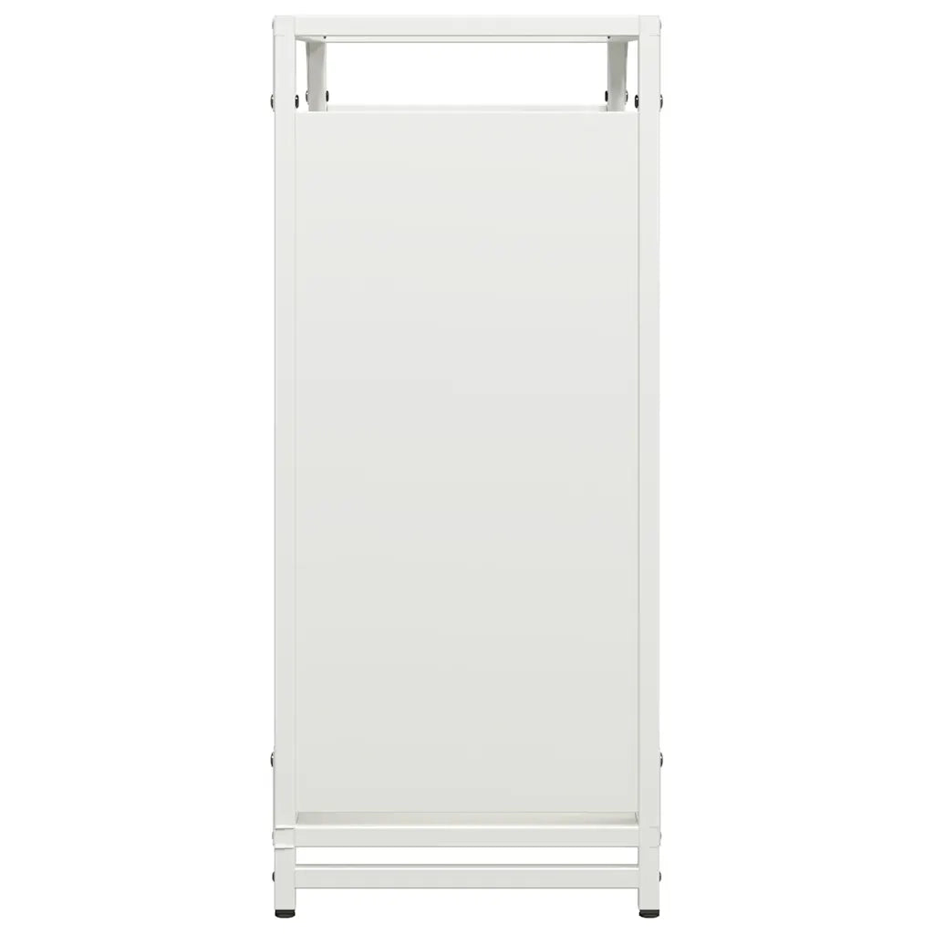 Rastrelliera per Legna da Ardere Bianca 60x28x65 cm
