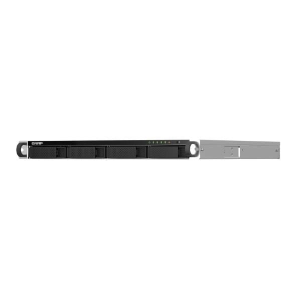 Qnap ts-464u nas rack (1u) intel® celeron® n5095 8 gb ddr4 0 tb qnap turbo system alluminio, nero - TS-464U-8G