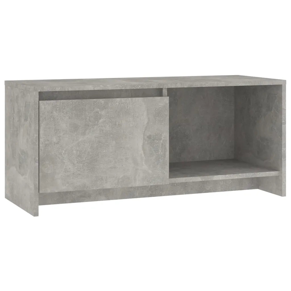 Mobile TV-Credenza per TV Grigio Cemento 90x35x40 cm in Truciolato