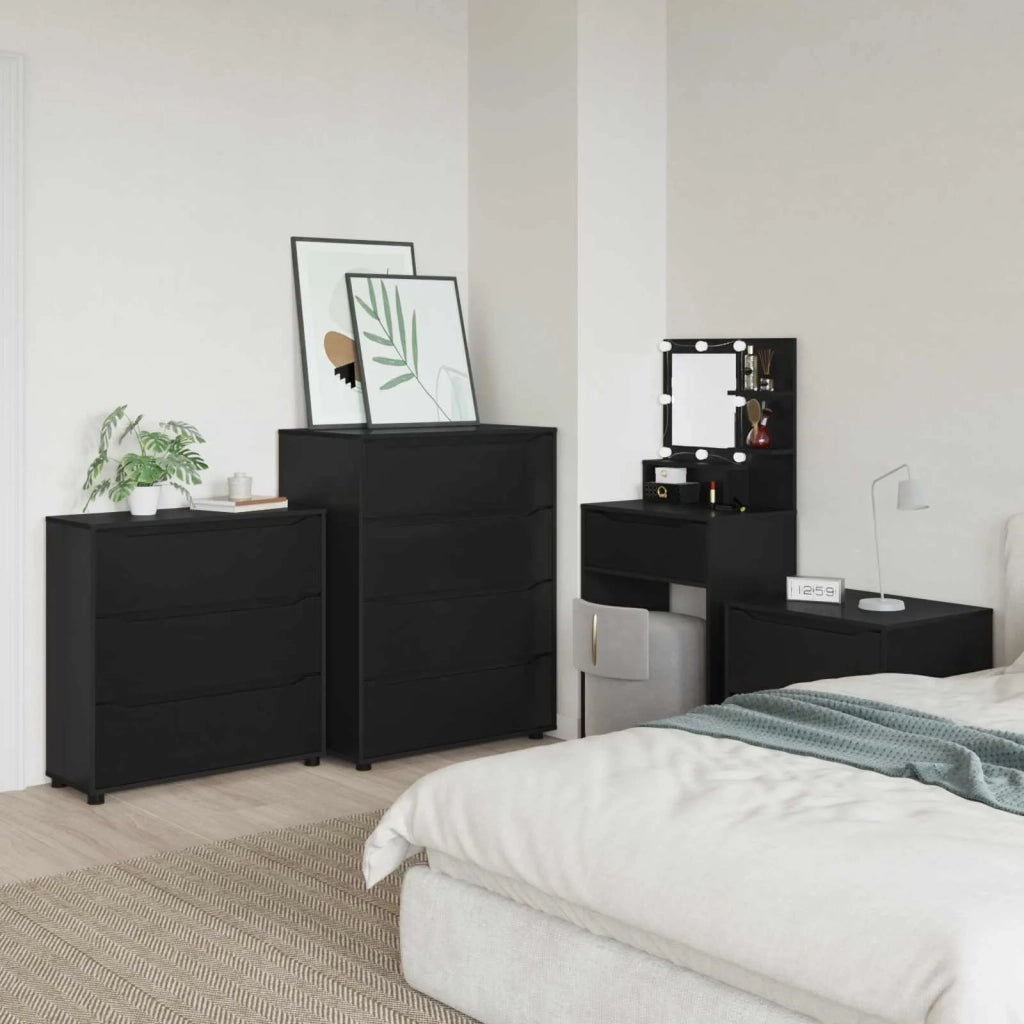 Armadio Nero 80 x 31 x 81 cm Legno multistrato 888848