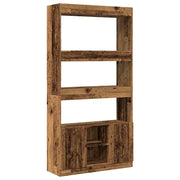 Credenza | Madia | Buffet da pranzo | Armadio da pranzo Legno Antico 92x33x180 cm in Legno Multistrato