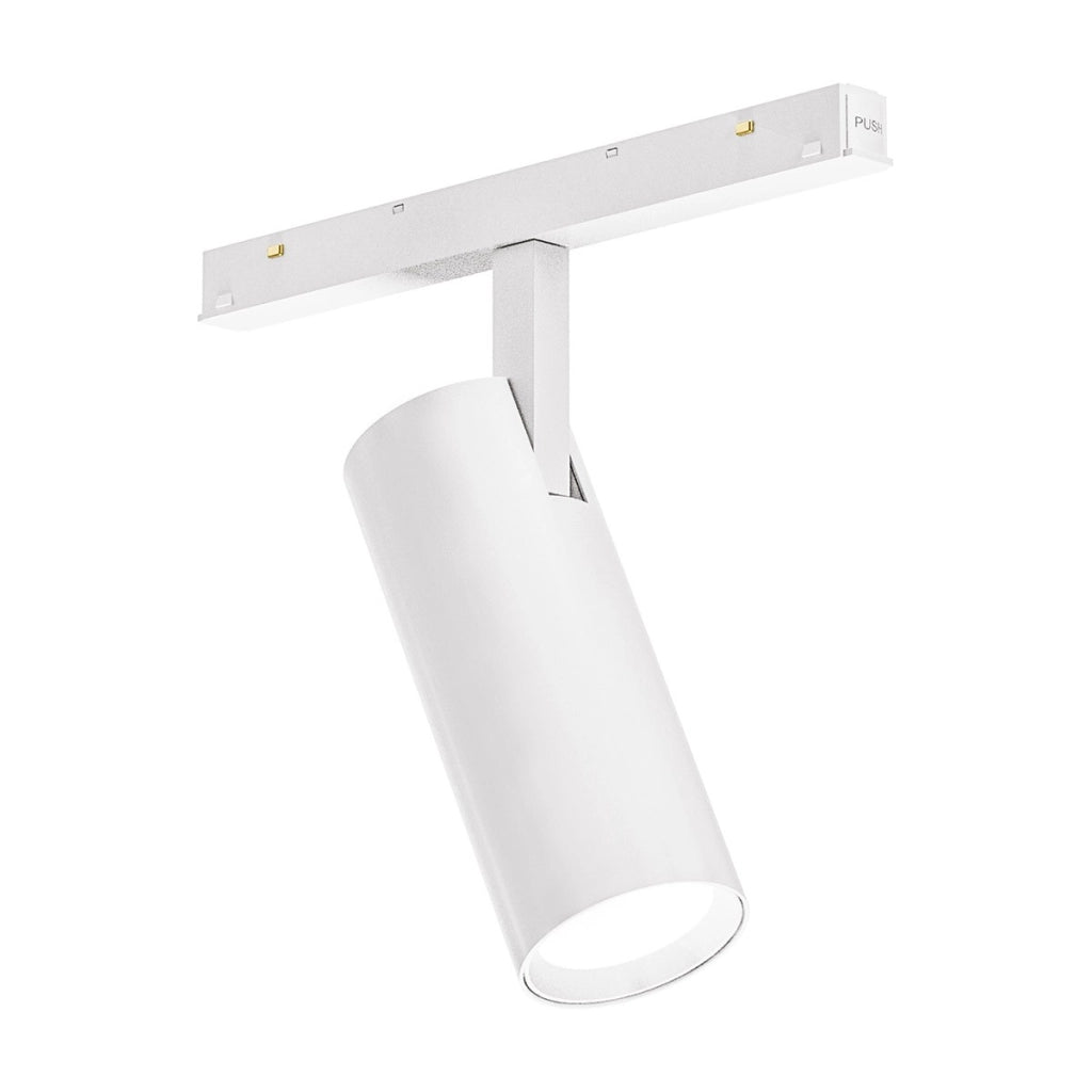 Faretto a Binario 48V Magnetico 18W 1396lm 3000K Dimmerabile Nero - Orientabile con Rotazione e Inclinazione - Design Professionale - Gealuce