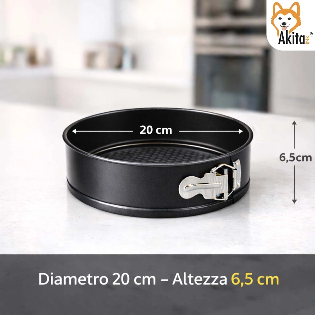 Akitaink Stampo Torta a Cerniera 20 cm Antiaderente