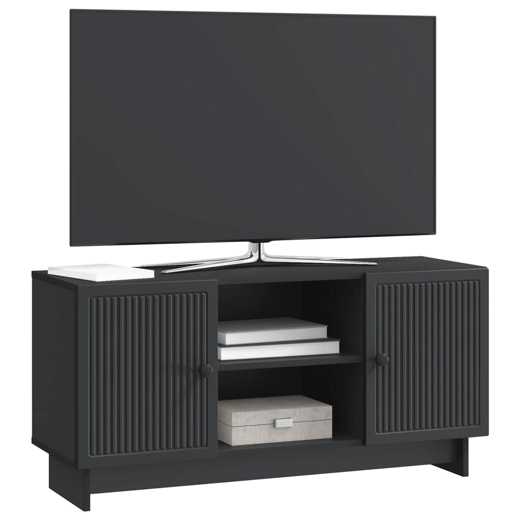 Mobile TV Nero 102 x 34,5 x 50 cm Legno multistrato 894006