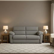 Contrada, Divano Letto 2 Posti Sfoderabile Made in Italy, 205x95 cm Grigio Chiaro