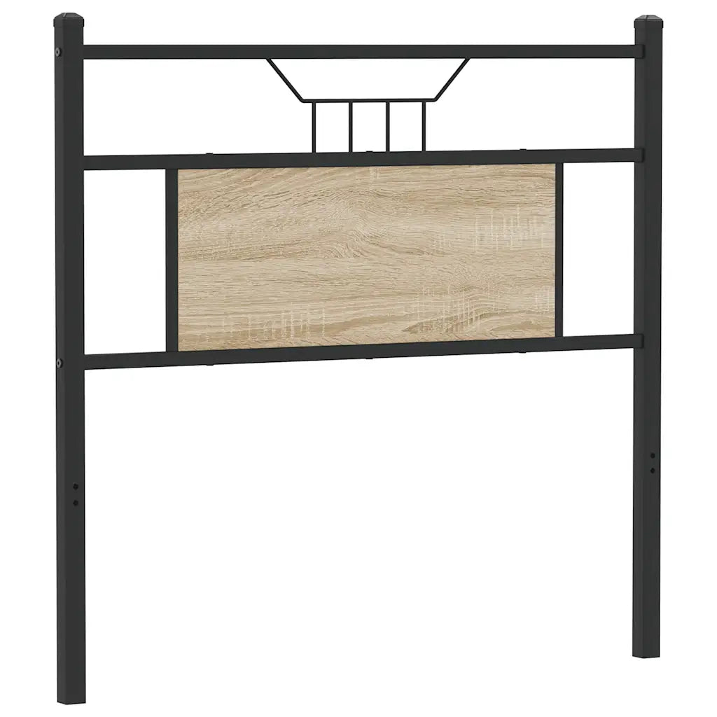 Testiera di Ricambio Rovere Sonoma 75 cm in Legno Multistrato e Acciaio 4106818