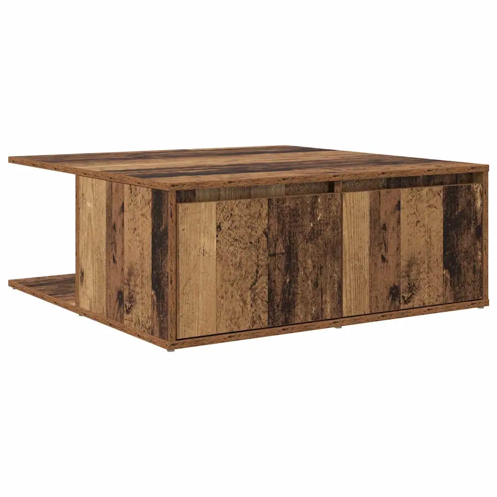 Tavolino da salotto con cassetto Legno antico 80 x 80 x 31 cm 875486