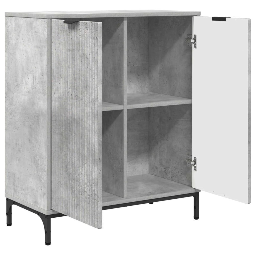 Credenza Grigio cemento 69,5 x 33 x 82 cm Legno multistrato 883427