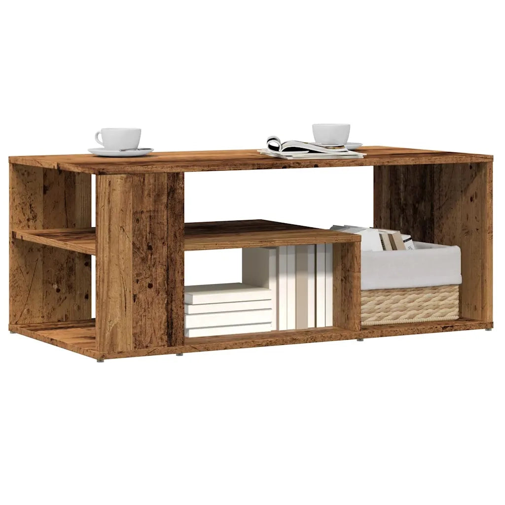 Tavolino Salotto Legno Vecchio 100x50x40 cm Legno Multistrato 856556