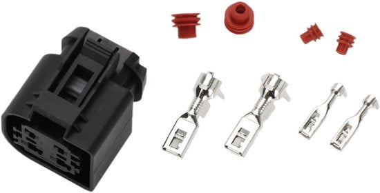 Pompa Idraulica Elettrica 4 Pin - Connettore di Sostituzione - Nero - Impermeabile - 1 Set