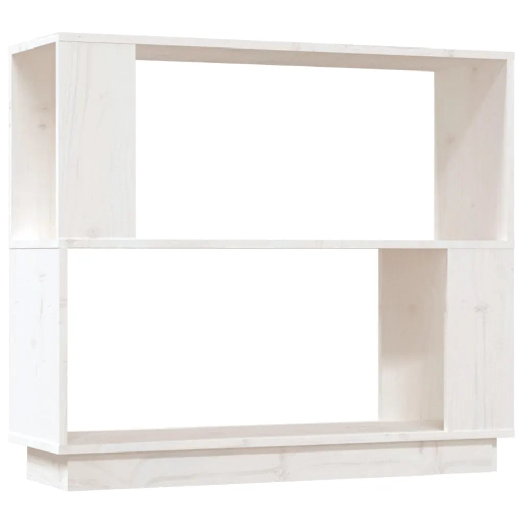 Libreria/Divisorio Bianco 80x25x70 cm in Legno Massello di Pino cod mxl 16802