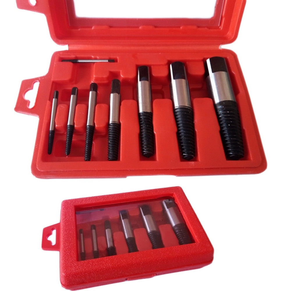 Trade Shop - Set 8 Estrattori Per Viti Bulloni Rovinate Spezzate Prigionieri Viti Spezzati -
