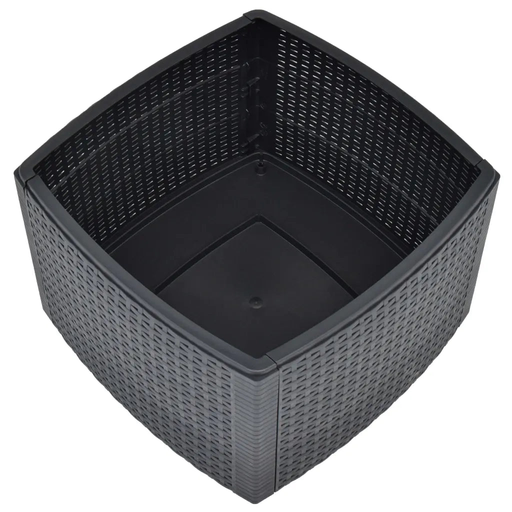 Tavolino Antracite 54x54x36,5 cm in Plastica 48775