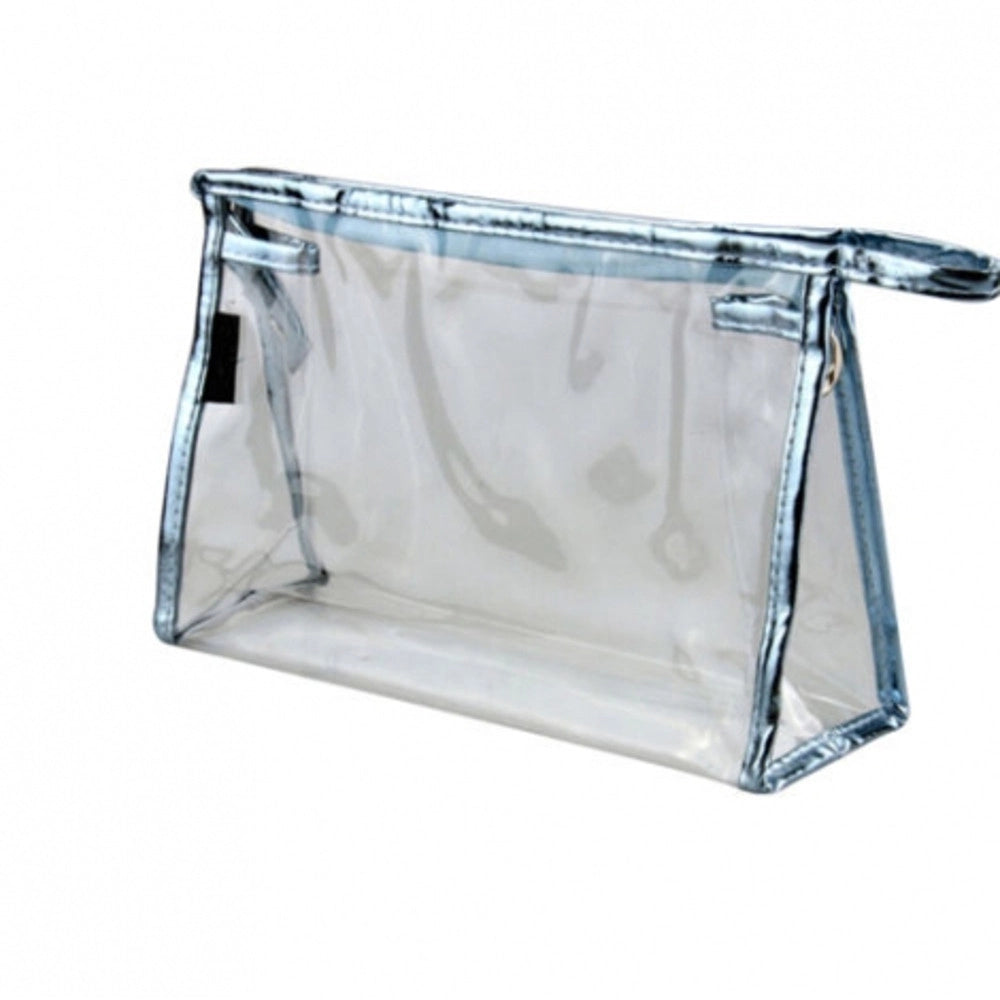 Trade Shop - Pochette Trasparente Trucco In Plastica 29x18x6 Borsello No Tracolla Beauty Case -