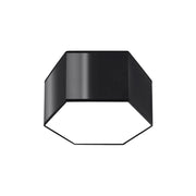 Lampada da soffitto moderna a cubo SUNDE arancione spagnolo, nera, 30,5x26,5x15,5 cm