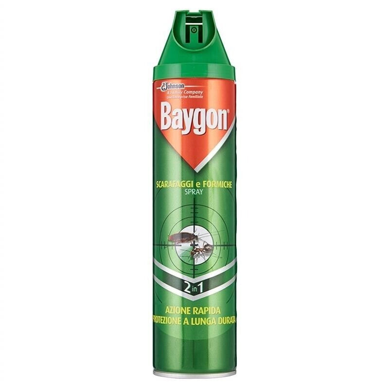 BAYGON INSETTICIDA SPRAY ANTI SCARAFAGGI E FORMICHE 400ML
