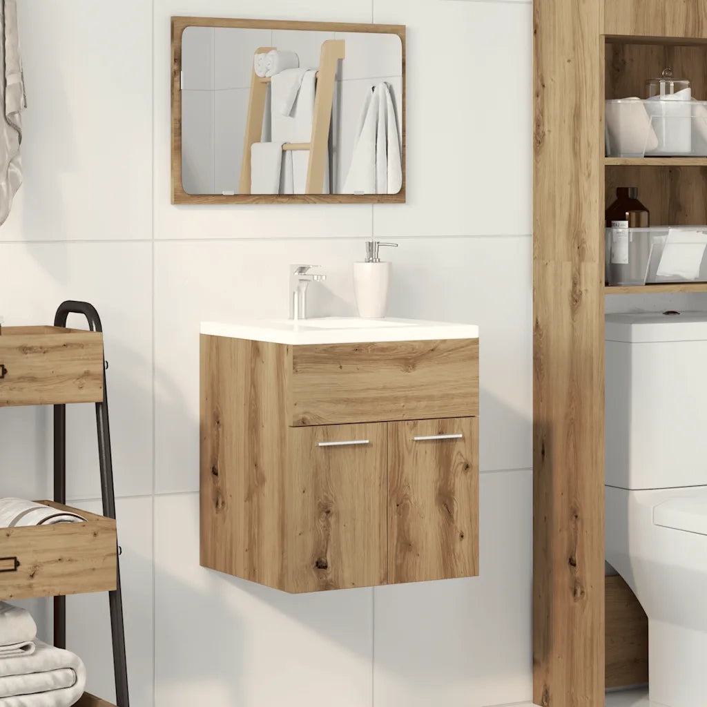 Mobile Lavabo Bagno-Armadietto da bagno Artigianale 41x38,5x46 cm in Truciolato