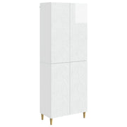 Set di armadi 2 pcs Bianco Lucido Legno ingegnerizzato 3416704