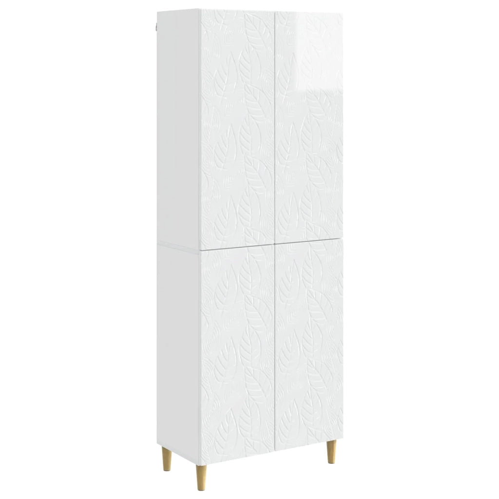 Set di armadi 2 pcs Bianco Lucido Legno ingegnerizzato 3416704