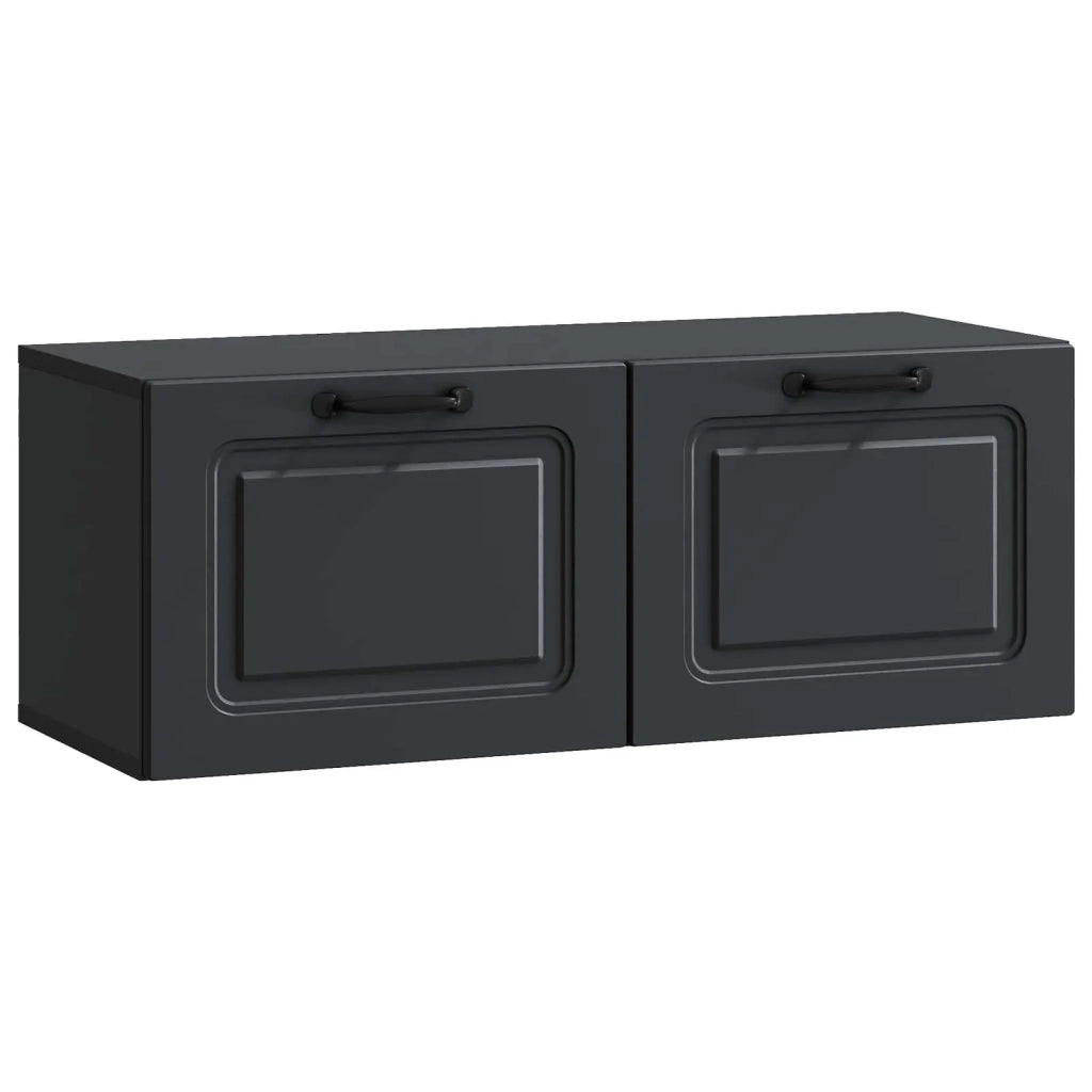 Mobile Porta TV da Muro Nero 78,5 x 31 x 30 cm 899396