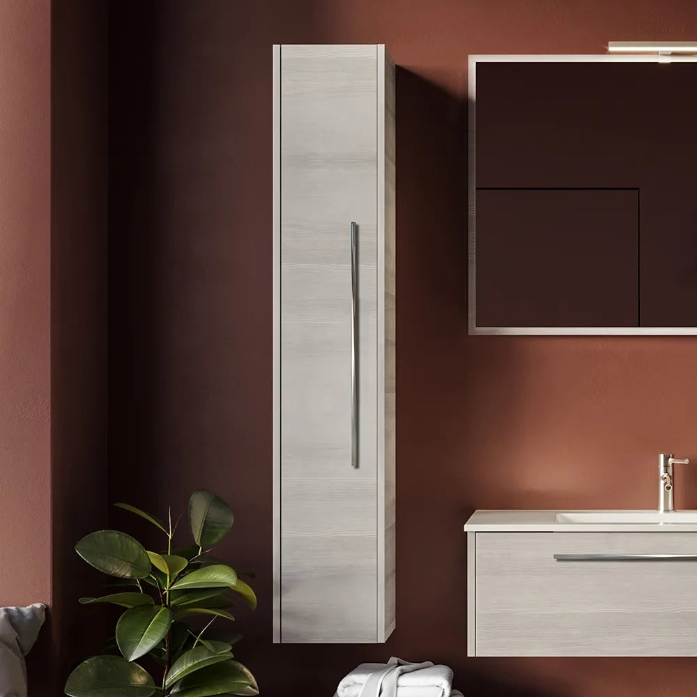 Colonna sospesa altezza 150cm rovere cenere reversibile | Aoki