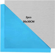 Pannello in alluminio 2 mm - 30 x 30 cm - Alluminio di alta qualità - Resistente e duraturo - Pellicola protettiva - Superficie liscia - Piastra metallica