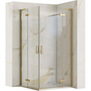 Cabina Doccia Rea Hugo 90x90 Gold Brush