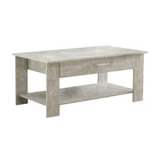TAVOLINO MYRTO PER SALOTTI IN DESIGN MODERNO GRIGIO EFFETTO CEMENTO
