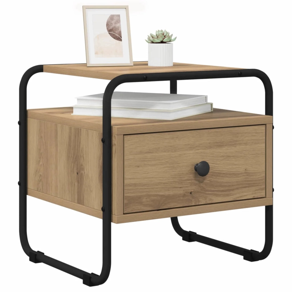 Armadio da Notte 2 pz Rovere Artigianale 40 x 39,5 x 40 cm 8007682