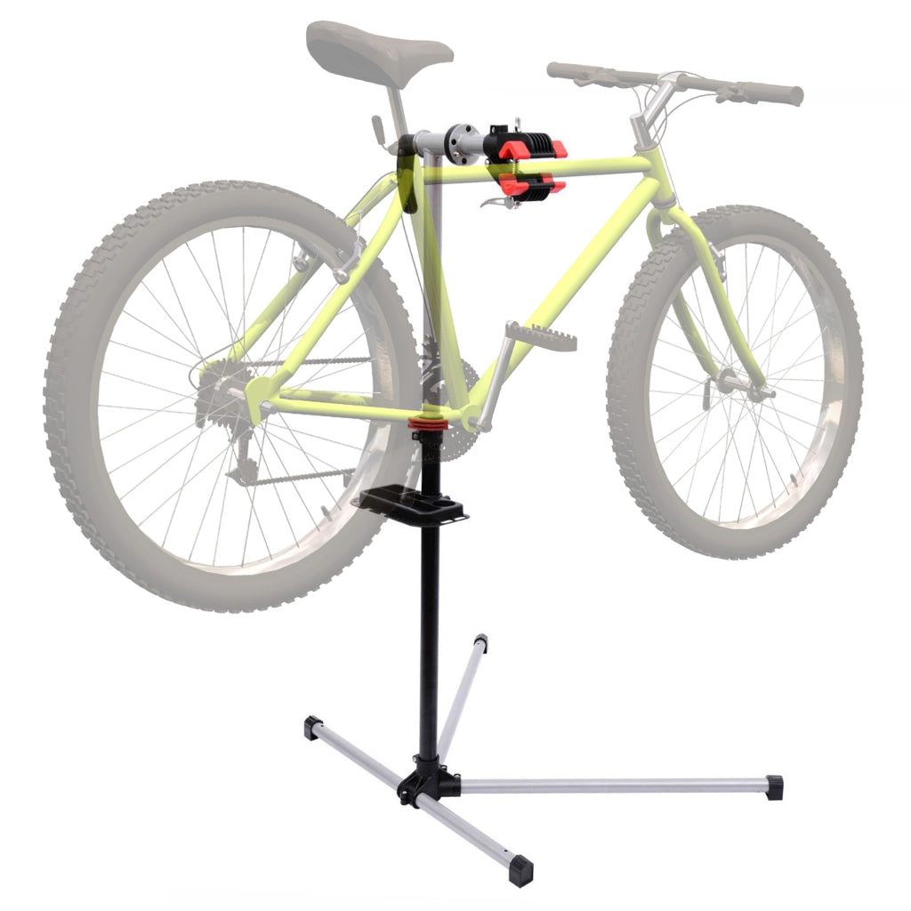 Cavalletto per Bicicletta Aggiustabile Girevole ¨C zephmum ¨C Nero 100x66x180 cm