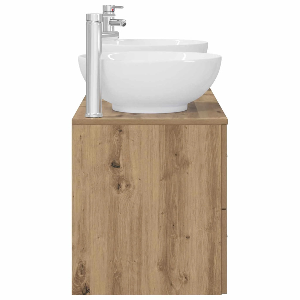 Set di mobili per il bagno 3 pz Rovere Artigianale 3405906