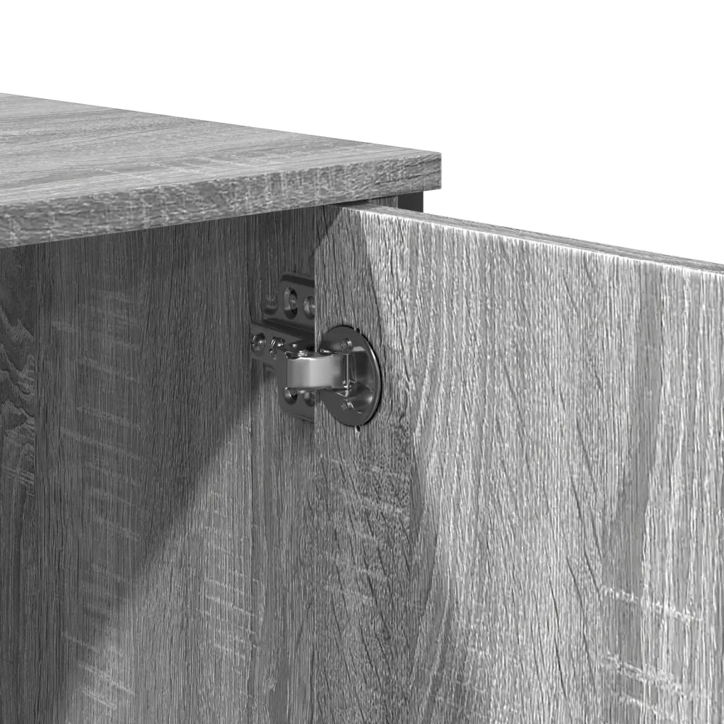 Credenza Grigio Sonoma 79,5x35,5x137,5 cm in Truciolato