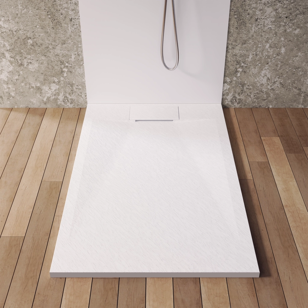 Piatto doccia 70x140 effetto pietra colore bianco | Cosmos