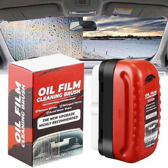 Folie oleofuga per vetri di auto, spazzola multifunzionale per rimozione film oleosi, lavabord per vetri di auto, rimozione film oleosi, pulitore per vetri di auto